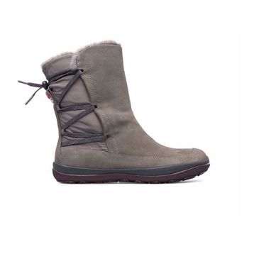 Camper Peu Pista GM GORE-TEX K400481-027 Gri Nubuk Tekstil Kadın Bot