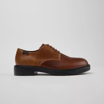 Camper Twins Dean K100979-025 Kahverengi Deri Erkek Klasik Ayakkabı