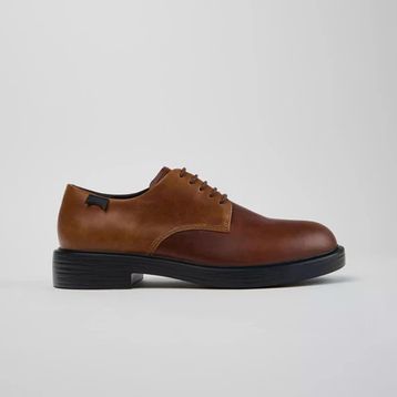 Camper Twins Dean K100979-025 Kahverengi Deri Erkek Klasik Ayakkabı