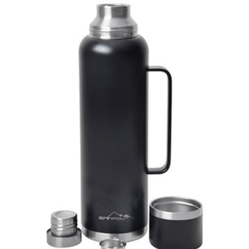 Campout NG164 1500 ml Çift Katmanlı Siyah Termos