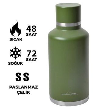 Campout NG165 2000 ml Çift Katmanlı Koyu Yeşil Termos