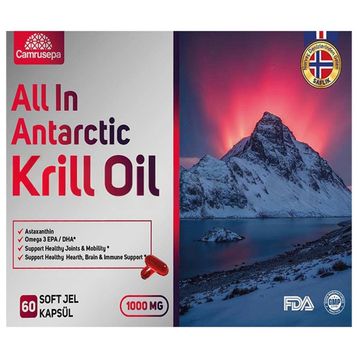 Camrusepa All In Antarctic Kril Oil 1000 mg 60 Kapsül