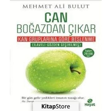 CAN BOĞAZDAN ÇIKAR KAN GRUPLARINA GÖRE BESLENME TABLOLU - MEHMET ALI BULUT