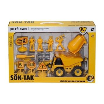 Can-Em Oyuncak 17 Parça Sök Tak Kamyon Oyun Seti