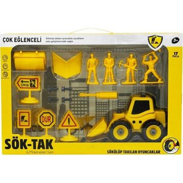 Can-Em Oyuncak CNM14 17 Parça Sök Tak Dozer Oyun Seti