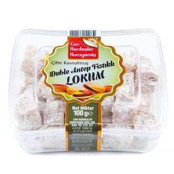 Can Kardeşler Kuruyemiş 250 gr Çifte Kavrulmuş Duble Antep Fıstıklı Lokum
