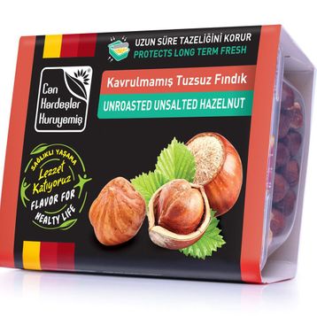 Can Kardeşler Kuruyemiş 250 gr Kavrulmamış Tuzsuz Fındık