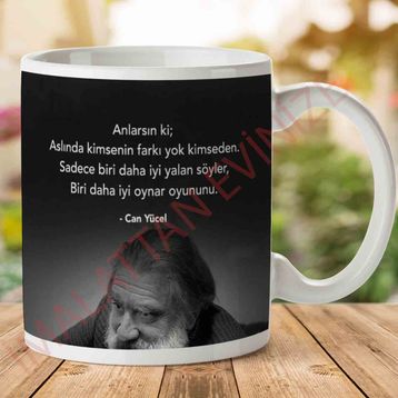 Can Yücel Anlarsın Ki Baskılı Kupa Bardak