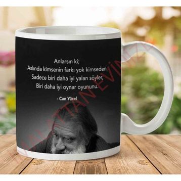 Can Yücel Anlarsın Ki Baskılı Kupa Bardak