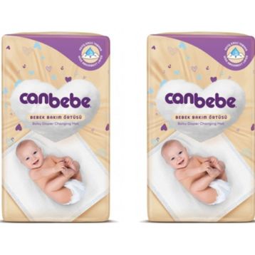 Canbebe 60x60 cm 10'lu 2 Adet Bebek Bakım Örtüsü