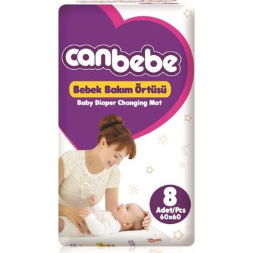 Canbebe 8x4 32 Adet Bebek Bakım Örtüsü