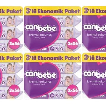 Canbebe Kremsi Dokunuş 18'li 1008 Yaprak Islak Havlu Mendil Seti