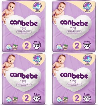Canbebe No:2 Mini 288 Adet Bebek Bezi