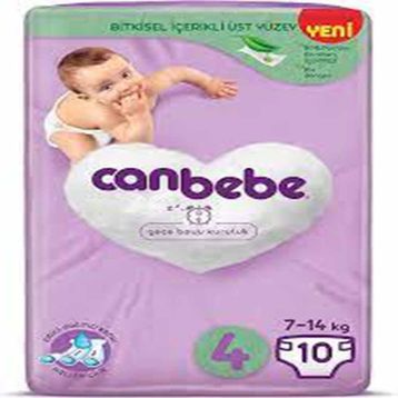 Canbebe No:4 Maxi 10 Adet Bebek Bezi