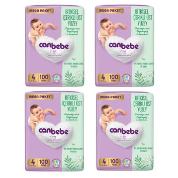 Canbebe No:4 Maxi 400 Adet Bebek Bezi