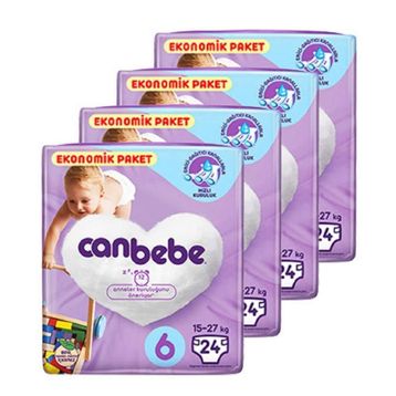Canbebe No:6 XLarge 96 Adet Bebek Bezi
