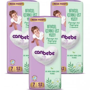 Canbebe No:7 XXLarge 156 Adet Bebek Bezi