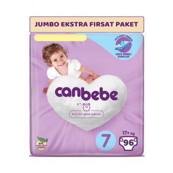 Canbebe No:7 XXLarge 96 Adet Bebek Bezi