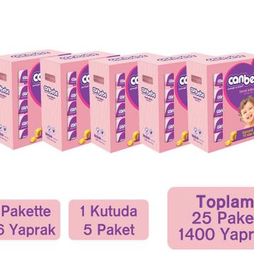 Canbebe Temel Bakım 5'li 56 Adet Islak Havlu