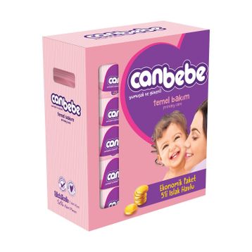Canbebe Temel Bakım 5'li 56 Adet Islak Havlu