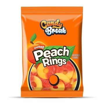 Candy Break 113 gr Peach Rings Şeftali Aromalı Yumuşak Şeker