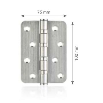 Canex Oval 02.901.523 Paslanmaz Menteşe