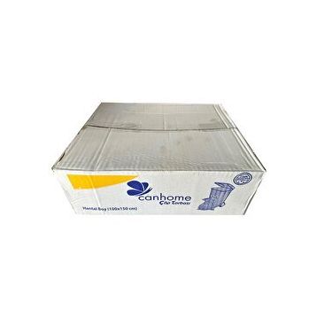 Canhome 240 lt 100x150 cm 600 gr 10 Adetlik 10 Rulo Siyah Hantal Konteyner Çöp Torbası
