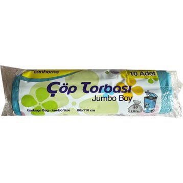 Canhome Jumbo Boy Mavi 10 Adet 80x110 cm 80 lt Çöp Poşeti