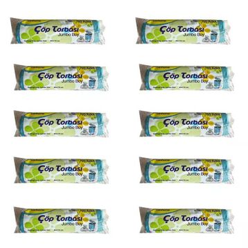 Canhome Jumbo Boy Mavi 10 Adet 80x110 cm 80 lt Çöp Poşeti