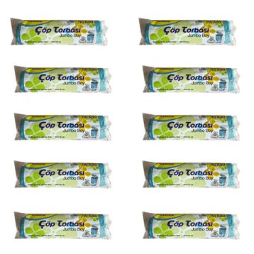 Canhome Jumbo Boy Mavi 10 Adet 80x110 cm 80 lt Çöp Poşeti