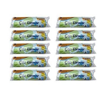 Canhome Mavi 20 Adetlik 10 Rulo Orta Boy 55x60 cm 30 lt Çöp Poşeti
