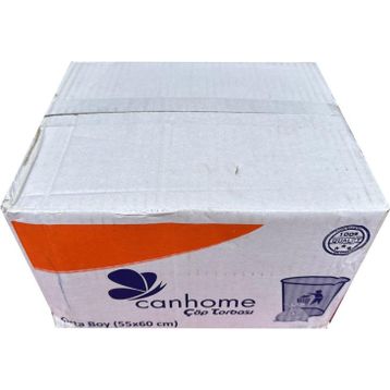 Canhome Mavi 20 Adetlik 50 Rulo Orta Boy 55x60 cm 30 lt Çöp Poşeti