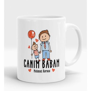 Canım Babam Tasarımlı Kupa Bardak