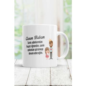 Canım Babam Tasarımlı Kupa Bardak