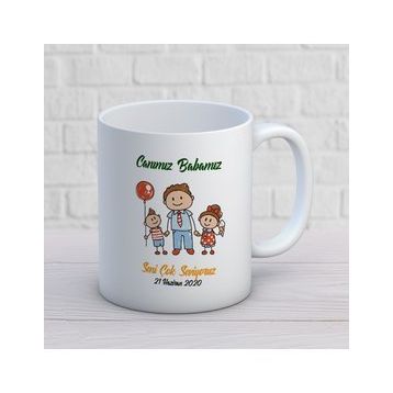Canım Babamız İki Tarafı Baskılı Kupa