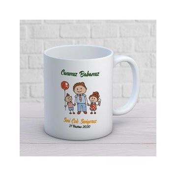 Canım Babamız İki Tarafı Baskılı Kupa
