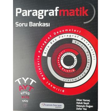 Canım Hocam Yayınları Paragrafmatik TYT AYT Soru Bankası 2020 Baskı