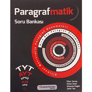 Canım Hocam Yayınları Paragrafmatik TYT AYT Soru Bankası 2020 Baskı