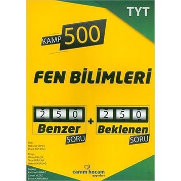 Canım Hocam Yayınları TYT Fen Bilimleri Kamp 500 Deneme