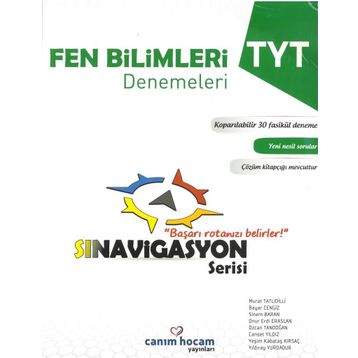 Canım Hocam Yayınları TYT Fen Bilimleri Sınavigasyon Serisi 30 Fasikül Denemeleri