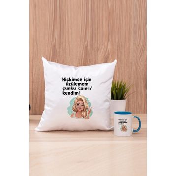 Canım Kendim Mavi Kupa Bardak