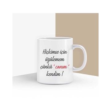 Canım Kendim Pembe Kupa Bardak