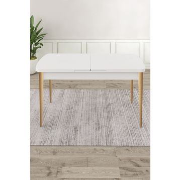 Canisa Concept Noa Serisi 80x132 cm Açılabilir Mdf Beyaz Mutfak Masası