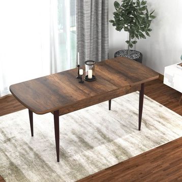 Canisa Concept Par Serisi 70x114 cm Açılabilir Mdf Barok Mutfak Masası