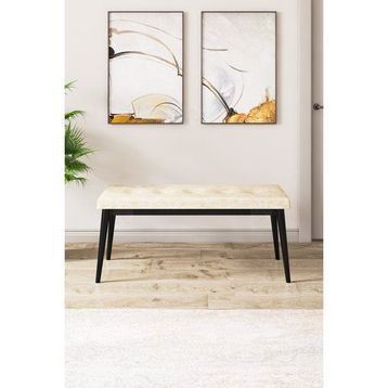 Canisa Concept Pera Serisi 40 cm Kahverengi Gürgen Tam İskelet Kumaş Bench