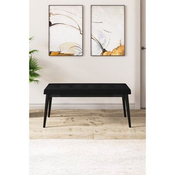 Canisa Concept Pera Serisi 40 cm Siyah Gürgen Tam İskelet Kumaş Bench