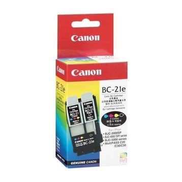 Canon BC-21E Mürekkep Baskı Kafası + Siyah ve Renkli Kartuşu