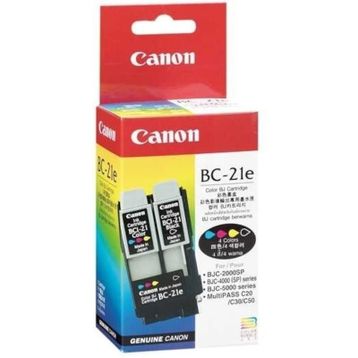 Canon BC-21E Mürekkep Baskı Kafası + Siyah ve Renkli Kartuşu
