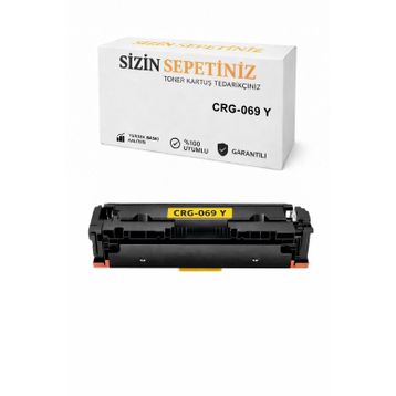 Canon CRG-069 i-Sensys MF754CDW Sarı Chipsiz 2100 Sayfa Muadil Toneri