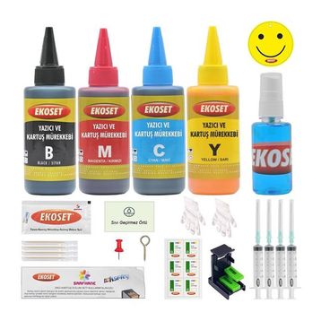 Canon Ekoset E474/E484 Siyah Dolum Seti Kurtuş